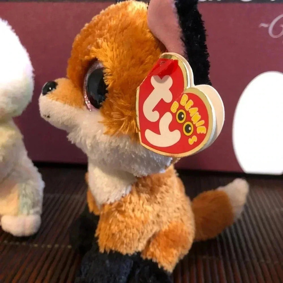 Ty Beanie Babies  Leopard Bunny Lion Kitty Fox - Picture 4 of 10